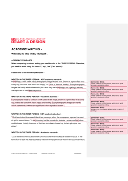 WRITING IN THE THIRD PERSON File