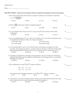 makeup Exam 1 Name___________________________________