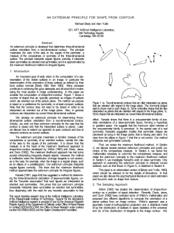An Extremum Principle for Shape From Contour