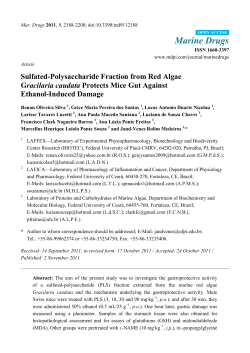 Sulfated-Polysaccharide Fraction from Red