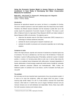 1 Using the Economic Surplus Model to Assess Returns on