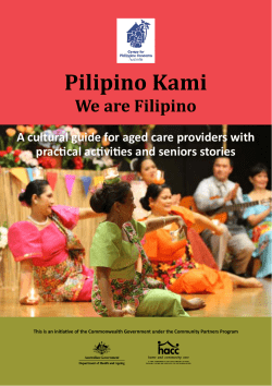 Pilipino Kami - Centre for Cultural Diversity in Ageing