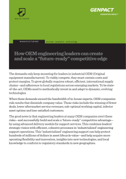 How OEM engineering leaders can create and scale a &ldquo;future