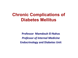 Complications Of Diabetes Mellitus