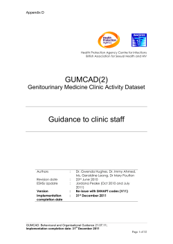 GUMCAD(2) - Information Standards Board for Health and Social Care