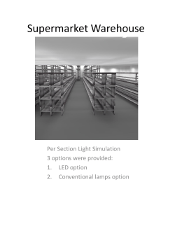 Supermarket Warehouse per section