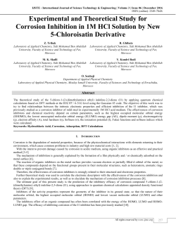 Experimental and Theoretical Study for Corrosion Inhibition in 1M