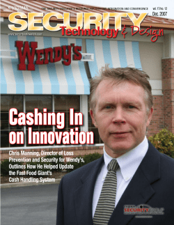 Chris Manning, Director of Loss Prevention and Security for Wendy`s