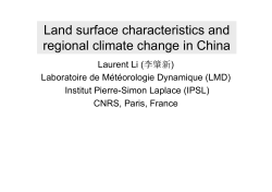 Land surface characteristics and regional climate change in China