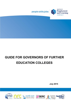 guide for governors of further education colleges