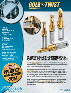 an economical drill/chamfer combo solution