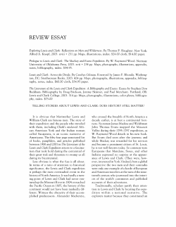 Telling Stories About Lewis and Clark: Does History Still Matter?