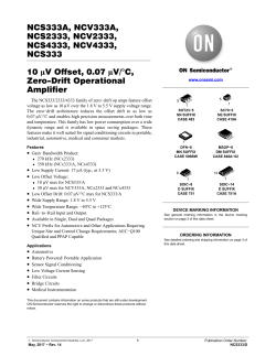 NCS333 - 10 uV Offset, 0.07 uV/C, Zero-Drift Operational