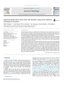 Improved inland water levels from SAR altimetry using novel