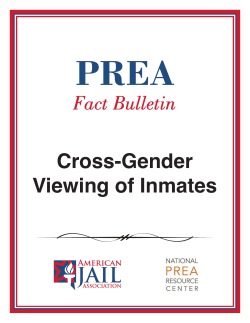 Cross-Gender Viewing of Inmates