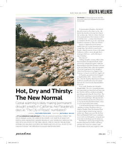 (Recycled) Water Project Featured in Pasadena