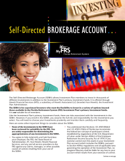 The Self-Directed Brokerage Account