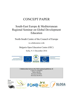 Concept Note - Council of Europe