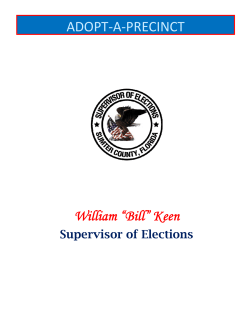 Adopt A Precinct - Sumter County Supervisor of Elections
