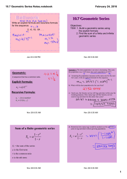 10.7 Geometric Series Notes.notebook