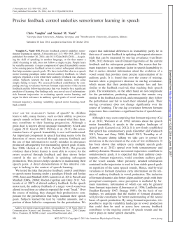 Precise feedback control underlies sensorimotor learning in speech