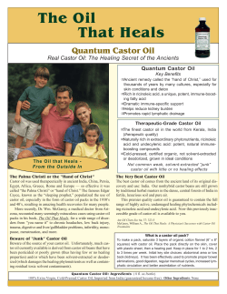 Quantum Castor Oil - Ed Skilling Institute