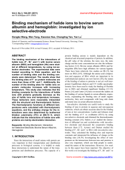 Binding mechanism of halide ions to bovine serum albumin and