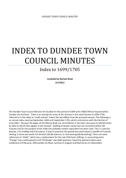 1699-1705 - Dundee City Council