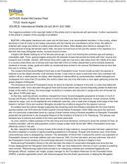 Home Again - The Chernobyl Research Initiative