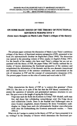 ON SOME BASIC ISSUES OF THE THEORY OF FUNCTIONAL