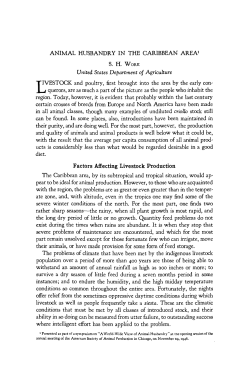 Factors Affecting Livestock Production