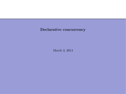 Declarative concurrency