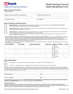 US Bank Beneficiary Designation