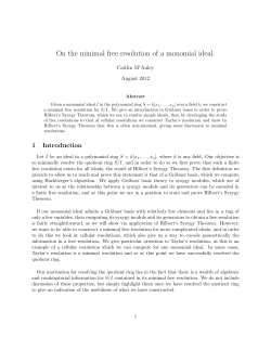 On the minimal free resolution of a monomial ideal.
