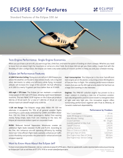 ECLIPSE 550&reg; Features