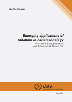 Emerging applications of radiation in