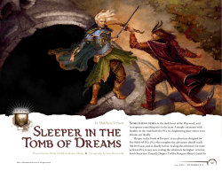 Sleeper in the Tomb of Dreams