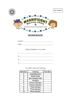 Carnfunnock Maths Trail Worksheets