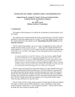 RC Airplane Design PDF - Illinois Institute of Technology