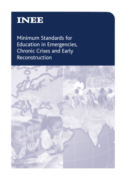 Minimum Standards for Education in Emergencies, Chronic