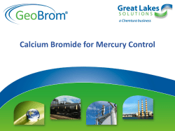 Calcium Bromide for Mercury Control