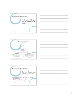 Essential Questions-Tim