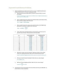 Exponential Growth Homework Solutions