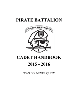 Pirate BN ROTC Cadet Handbook