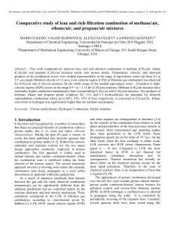 Comparative study of filtration combustion from lean to rich methane