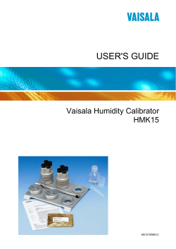HMK15 User`s Guide in English