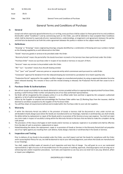 General Terms and Conditions of Purchase