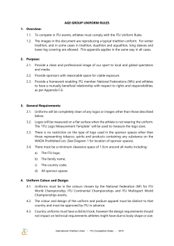 AGE GROUP UNIFORM RULES 1. Overview