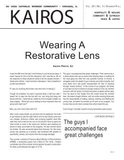 Kairos Fall 2016 VOL 25 NO III