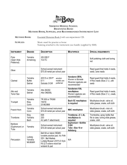 Recommended Instrument Brands